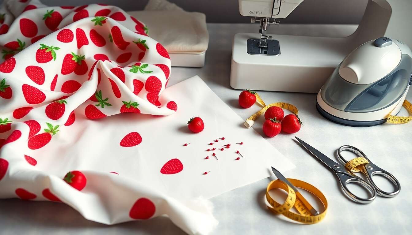 Robe d'été aux fraises : tuto couture facile