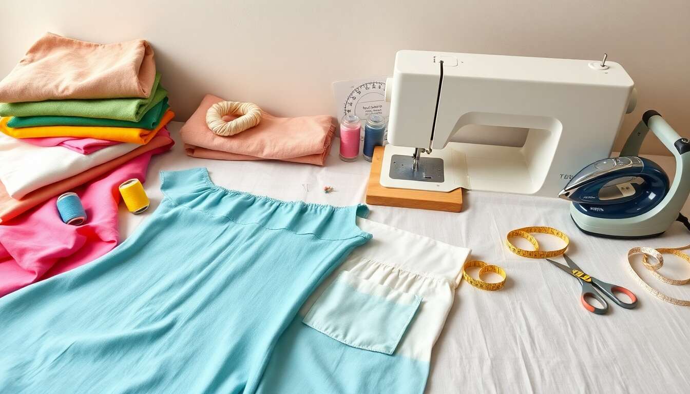 Créer une robe maxi d'été : un tutoriel couture facile pour débutants