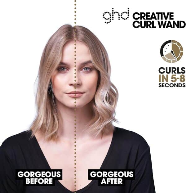 GHD - Boucleur Curve Creative Curl Wand - Fer à Boucler Professionnel - Wavy Tonique - 28/23mm