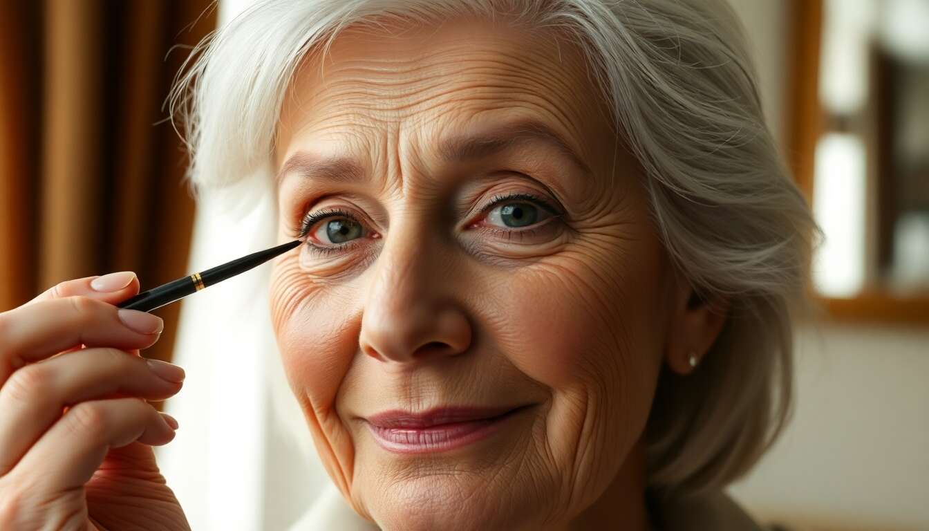 Maquillage Yeux Matures : maîtriser l'Eyeliner pour Paupières Tombantes