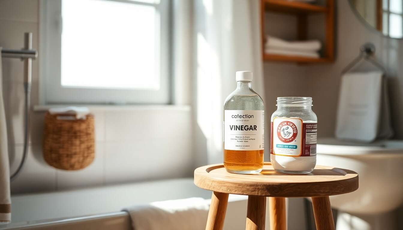 Vinaigre blanc et bicarbonate : duo gagnant