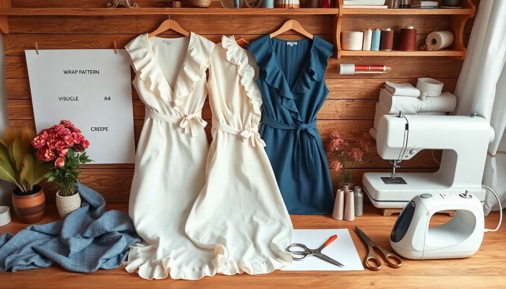 Créer votre robe portefeuille à volants : guide DIY
