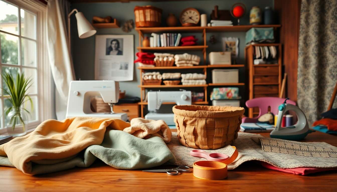 Panier en tissu : guide couture étape par étape
