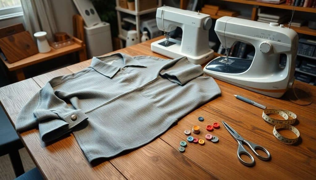 Créer une blouse à col carré avec une chemise recyclée