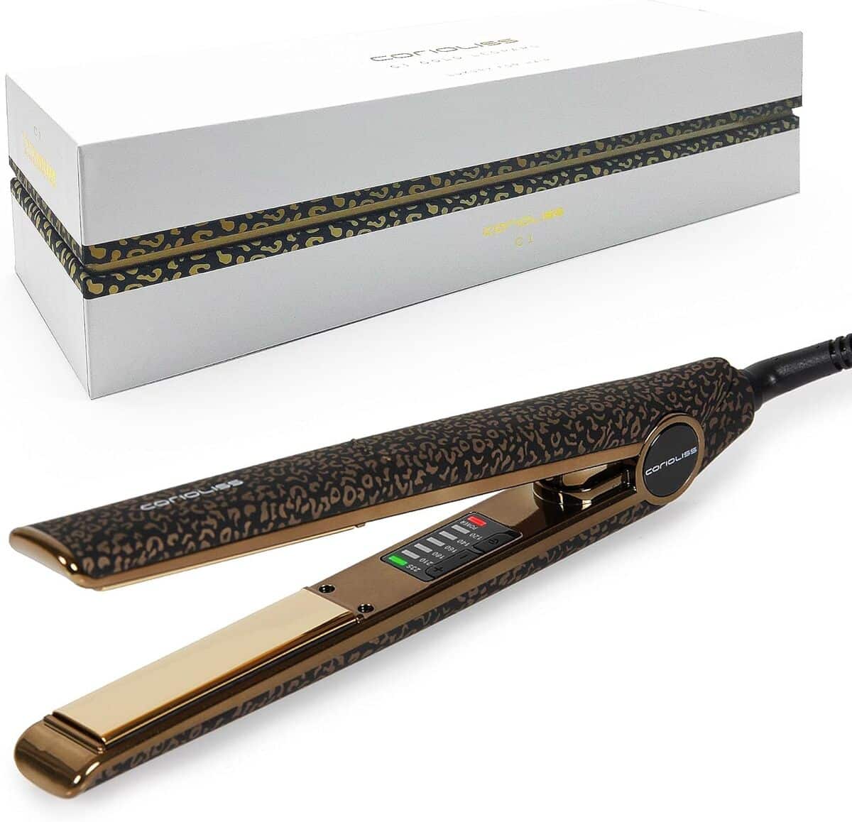 Test du fer à lisser Corioliss C1 Leopard Gold