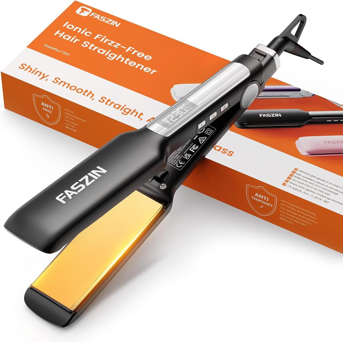 Test du lisseur Faszin 42 mm : cheveux impeccables en 30s