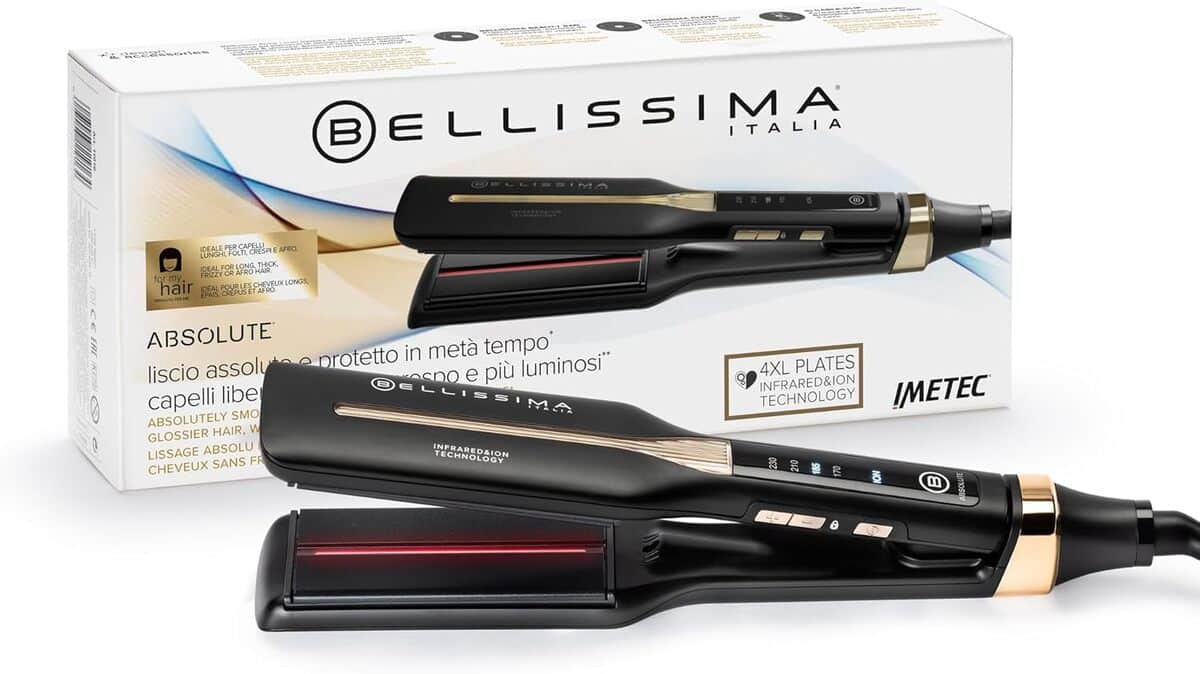 Test du lisseur infrarouge Bellissima Absolute pour cheveux épais