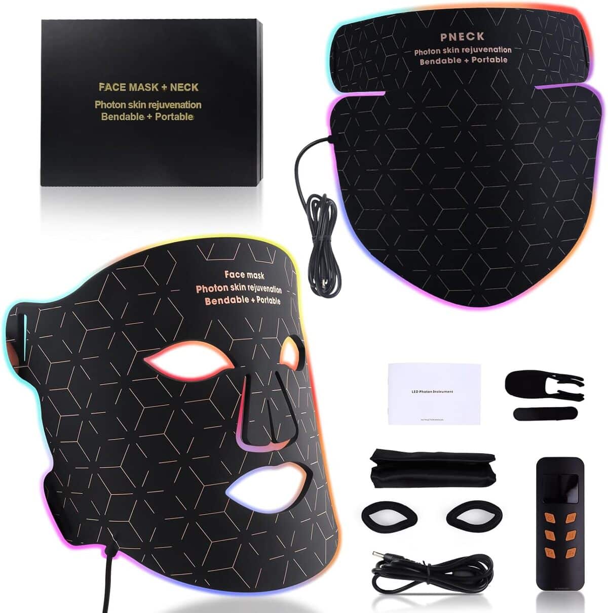 Test : masque LED luminothérapie visage et cou