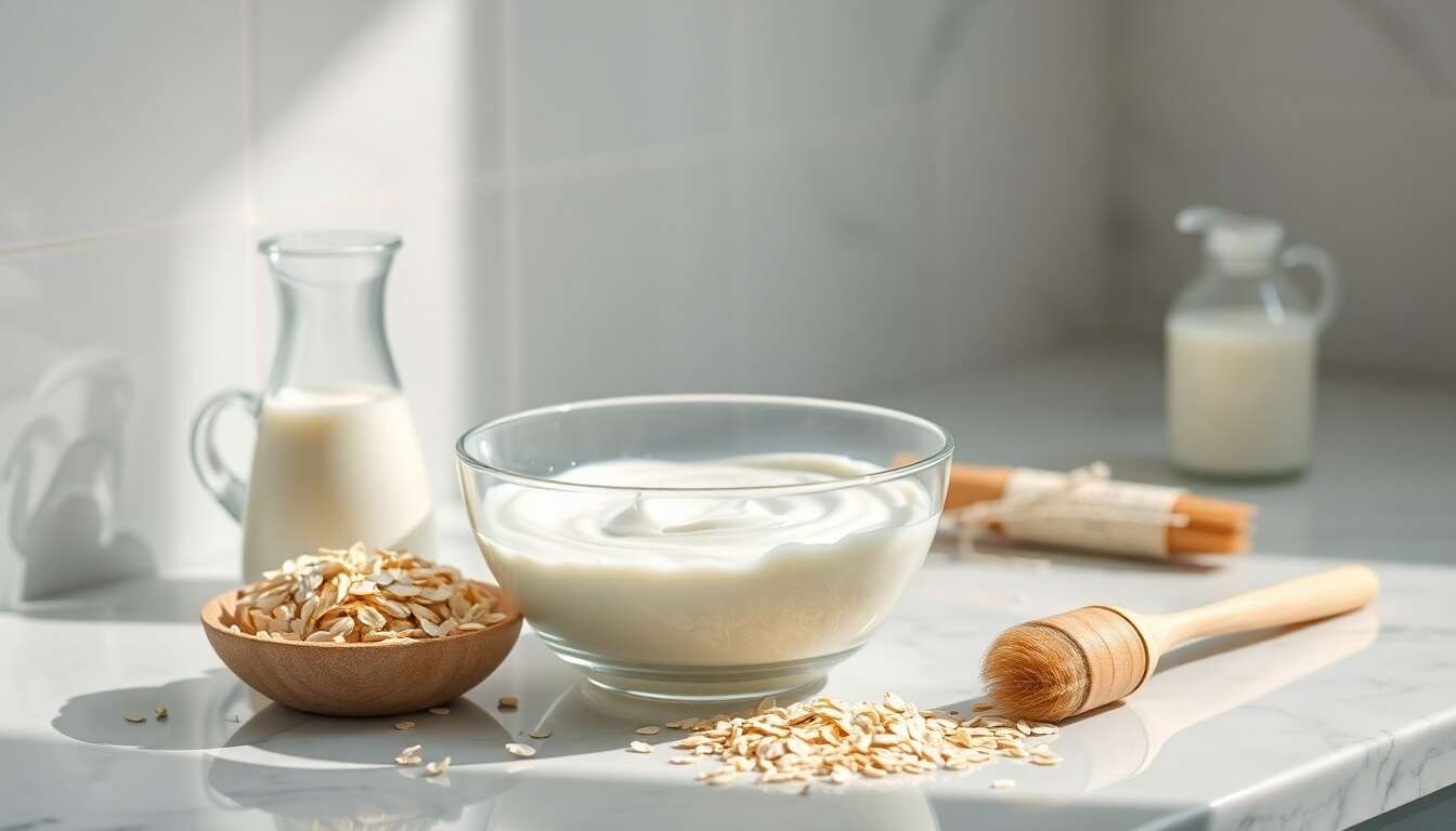 Lait et avoine : un duo hydratant pour une peau radieuse