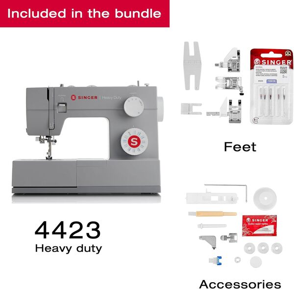 Machine à coudre Singer HD 4423 avec kit bonus