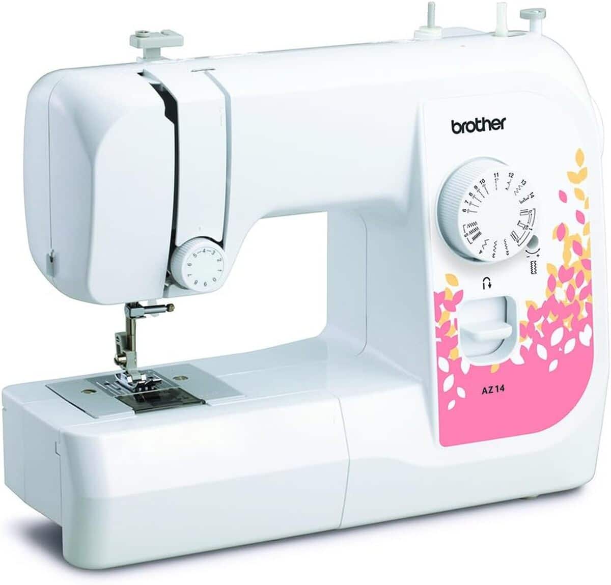 Test de la machine à coudre Brother AZ14 blanche et rose