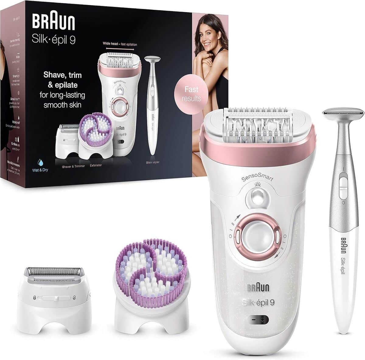 Test du Braun Silk-épil 9 : épilateur électrique féminin avec tête rasoir et masseur