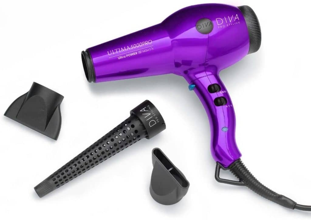 Test du sèche-cheveux Diva Pro Styling Ultima 5000 2200 W violet