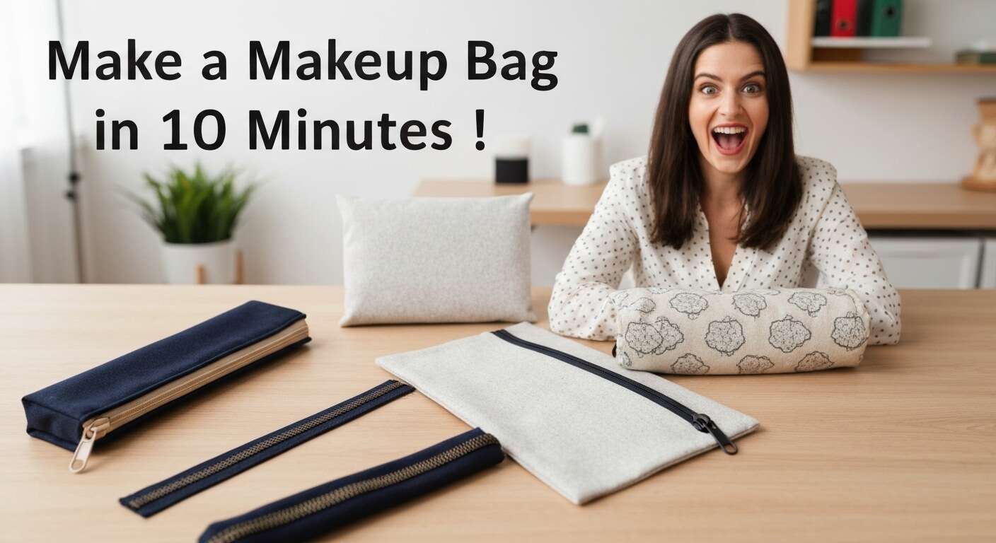 Fabriquez une trousse maquillage en 10 min chrono !