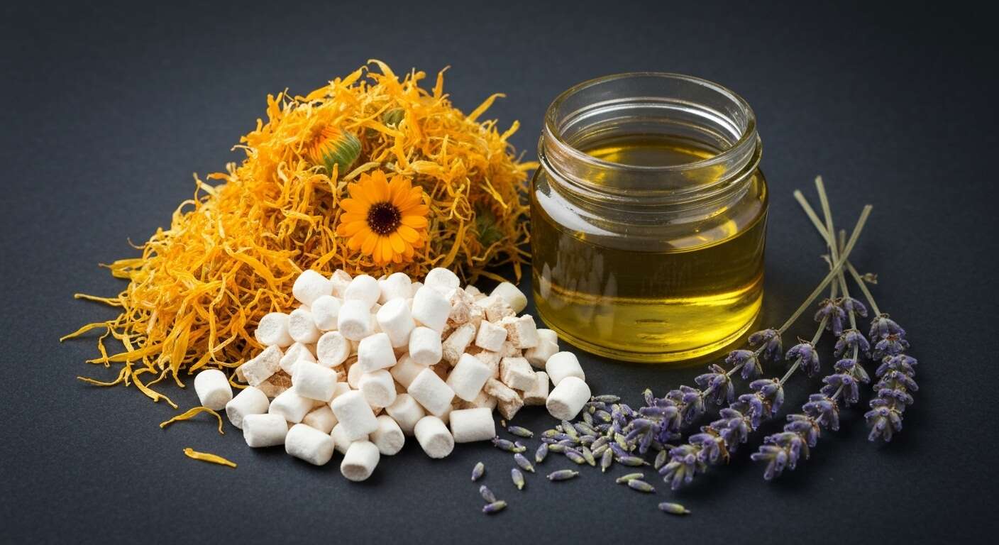 Huile maison infusée aux herbes : éclat des boucles, peau et ongles