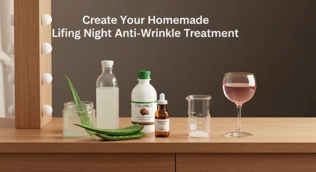 Crée ton soin nuit liftant anti-rides maison