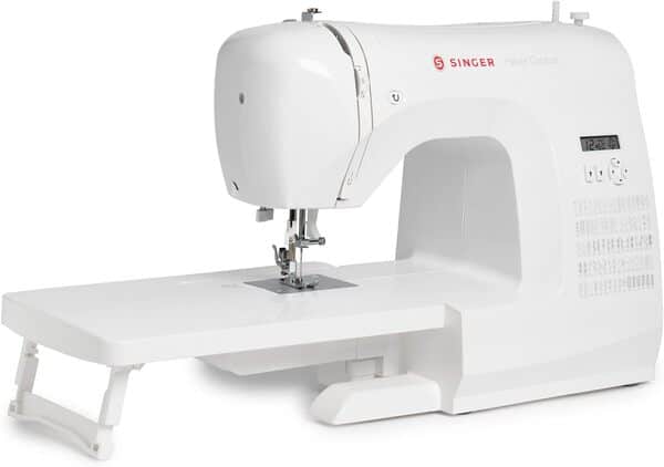 Singer Haute Couture F527C Machine à coudre électronique Professionnelle, 80 points, utilitaires, élastiques, décoratifs, Facile pour Débutants Electrique Portable, Maison