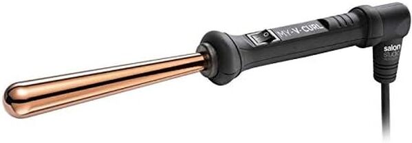 Salon Studio Professional - My-V-Curl Fer à Friser Conique Inversé - Fer à Boucler pour Cheveux Ondulés - Contrôle de la Température jusqu'à 210 °C - 13/25mm - Couleur Or Rose