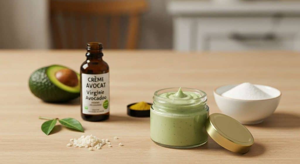 Crème DIY Avocat pour Cheveux et Peau Secs