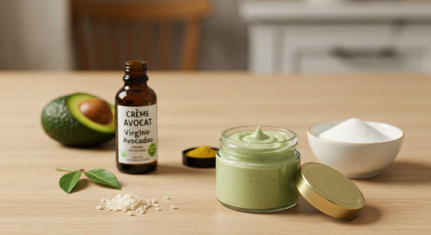 Crème DIY Avocat pour Cheveux et Peau Secs