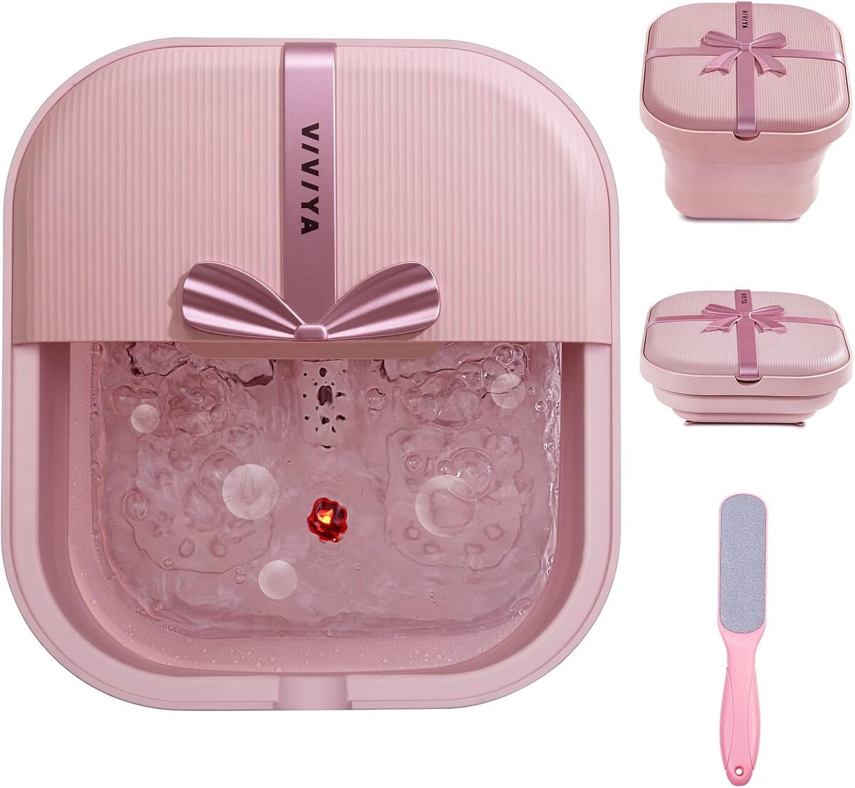 Test du bain de pieds pliable VIVIYA massage chauffant