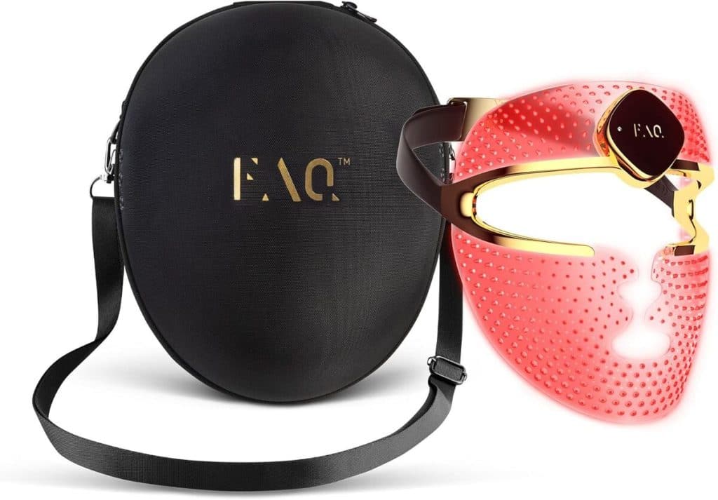 Test du masque LED FAQ 202 : soin anti-âge sans fil et étui de voyage