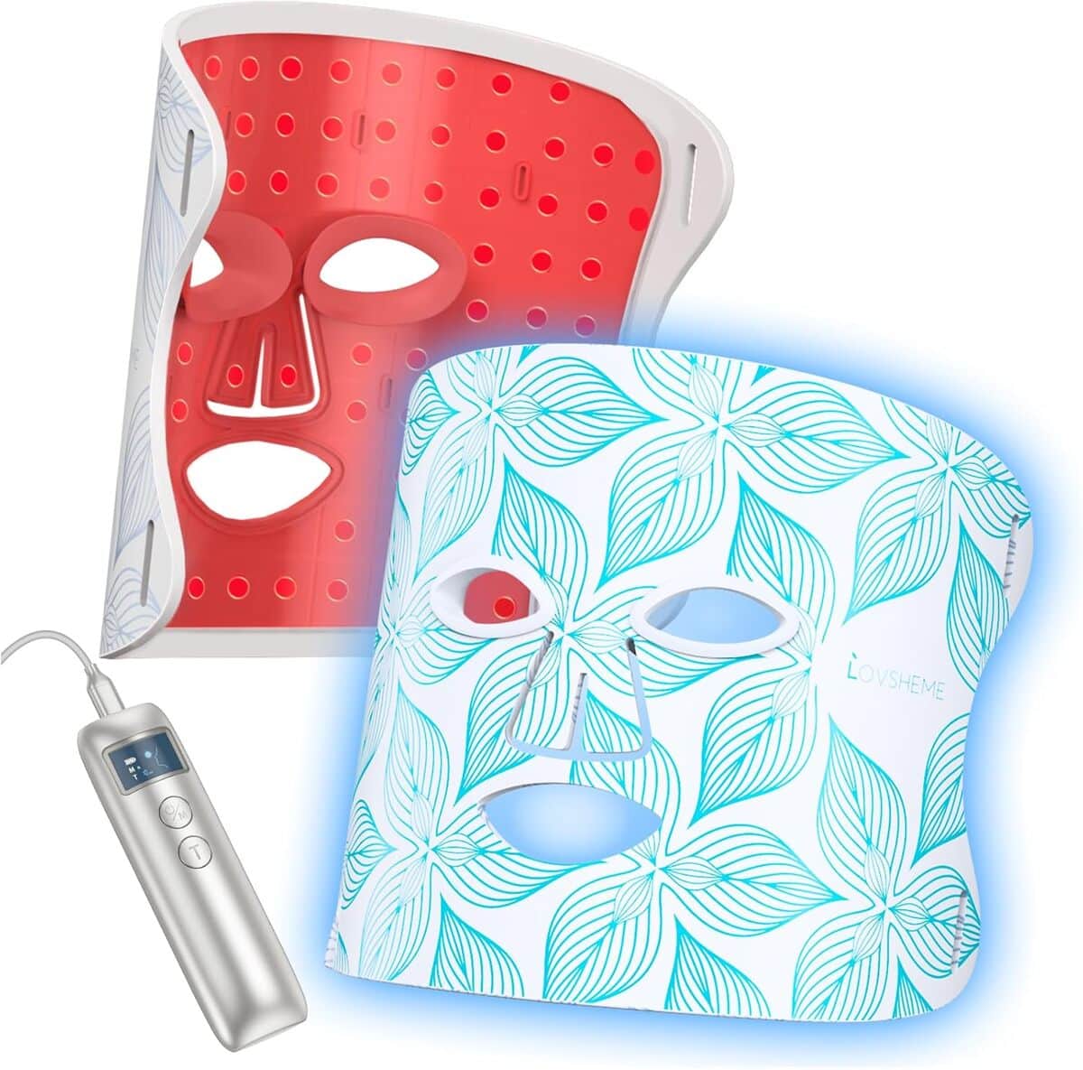 Test Lovsheme masque LED lumière rouge : 5 modes, 432 perles