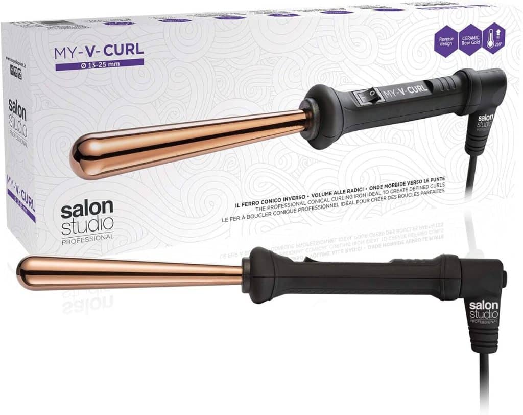 Test : salon Studio My-V-Curl fer à friser 210 °C or rose