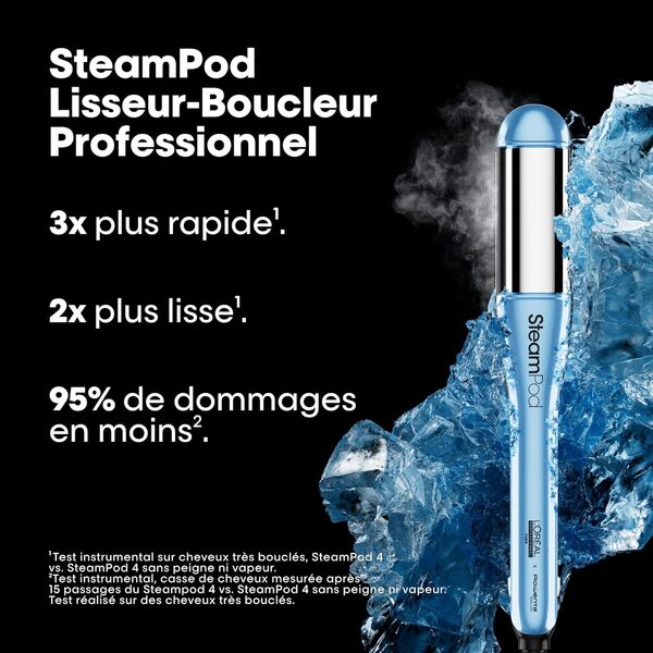 L'OREAL PROFESSIONNEL - SteamPod 4 - Coiffage Rapide - Technologie Vapeur Brevetée - Tous Types De Cheveux