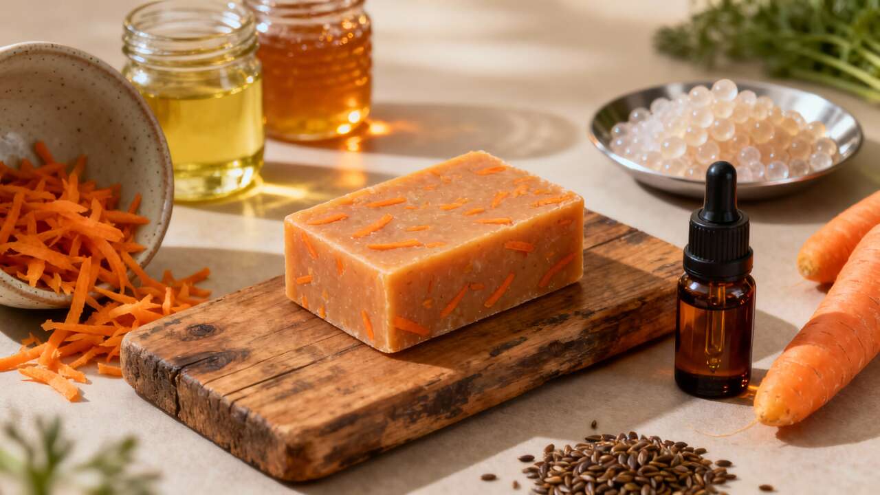 Fabriquer son propre savon à la carotte