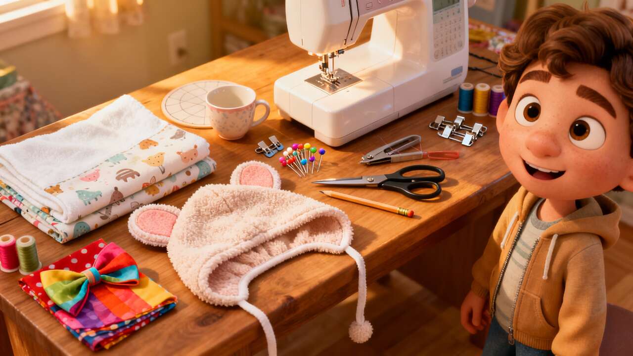 Coudre une cape de bain bébé : guide simple et neutre