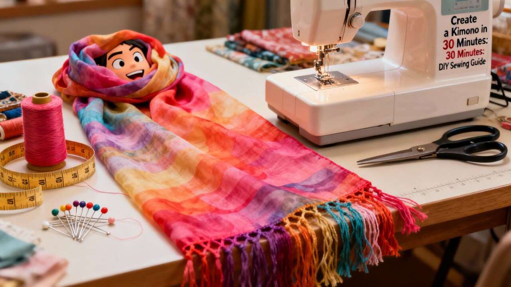 Créer un kimono en 30 minutes : guide DIY couture