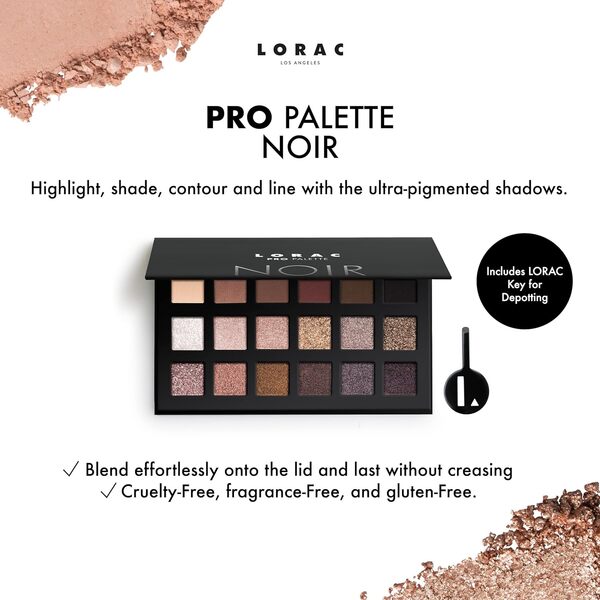 Lorac PRO Palette, Palette de Fards à Paupières, Nuances de Teintes Célestes, avec Vitamine E et Beurre de Karité, Palette de Fards à Paupières pour un Maquillage Professionnel, Cruelty Free