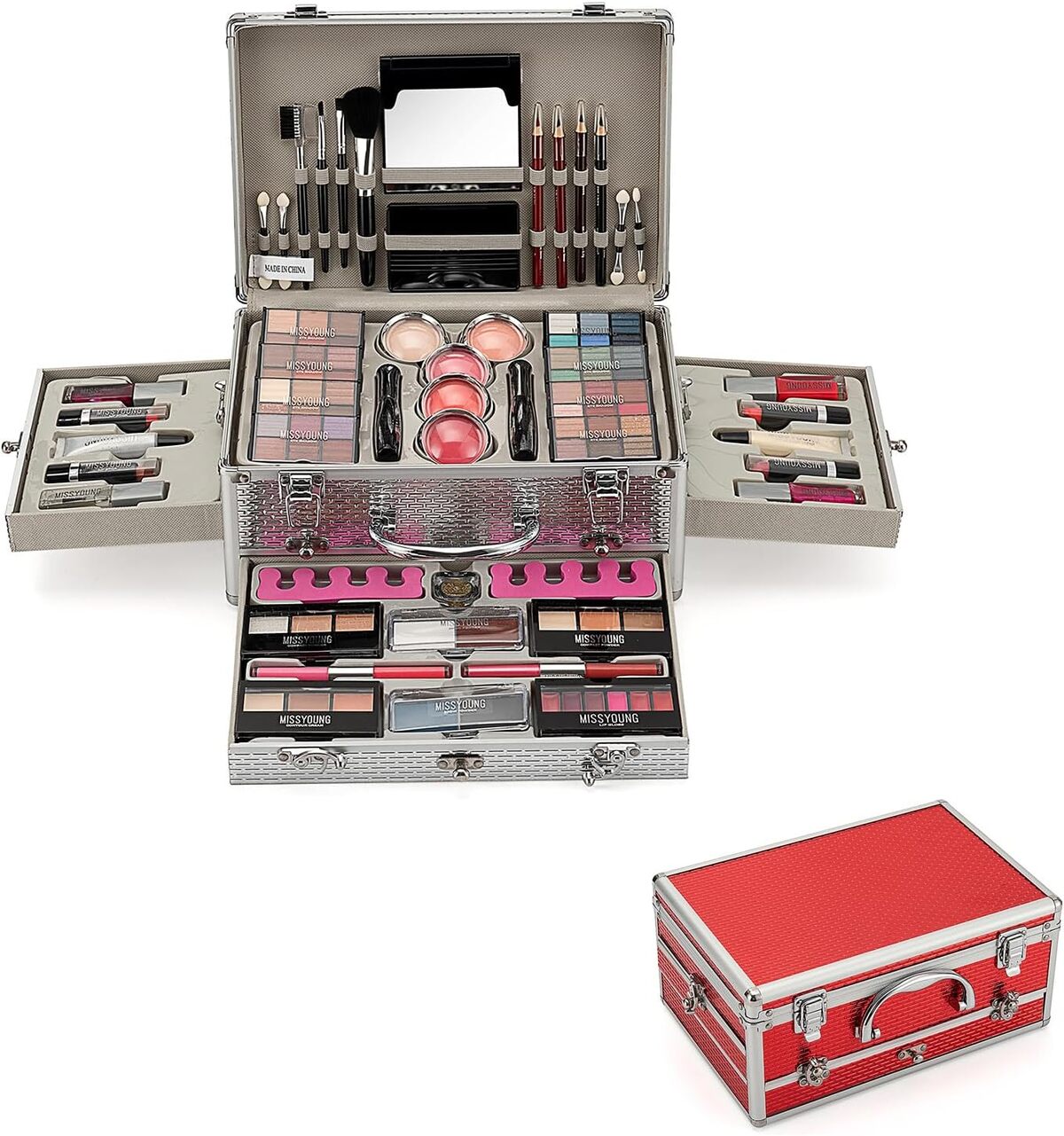 Avis sur la trousse de maquillage Temu-SC 102 de couleurs cosmetics