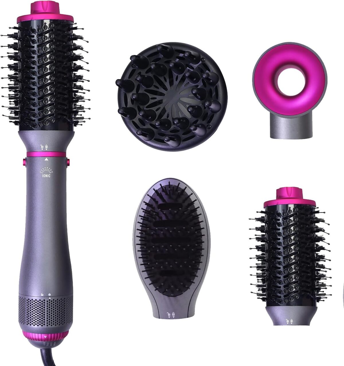 Test de la brosse à cheveux 4 en 1 sèche et coiffe