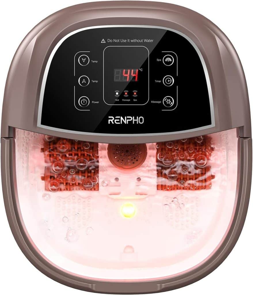 Test du bain de pieds hydromasseur Renpho : massage et détente instantanés