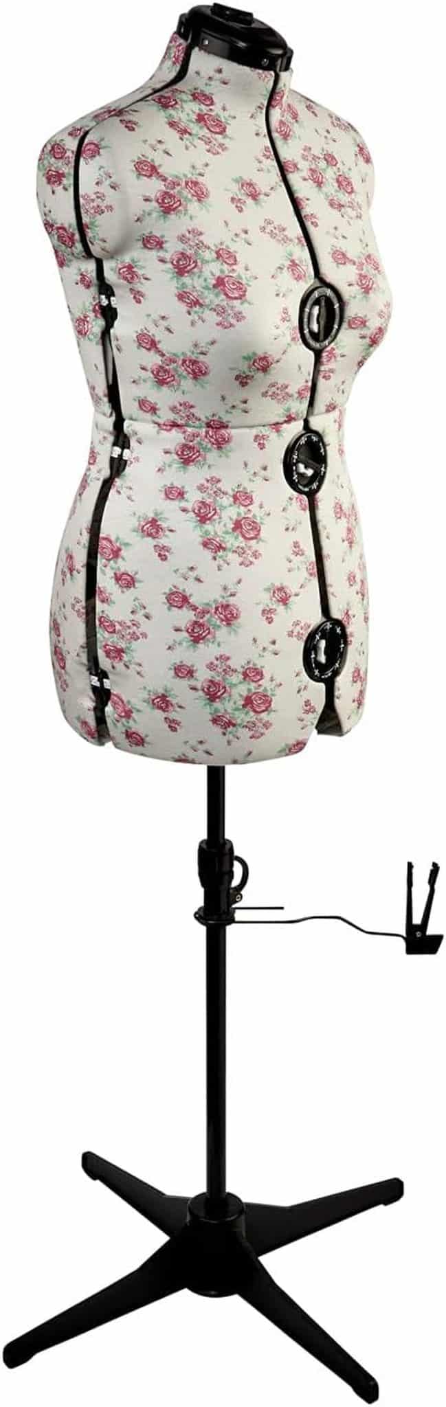 Test du mannequin réglable Sewing Online : motif rose taille M