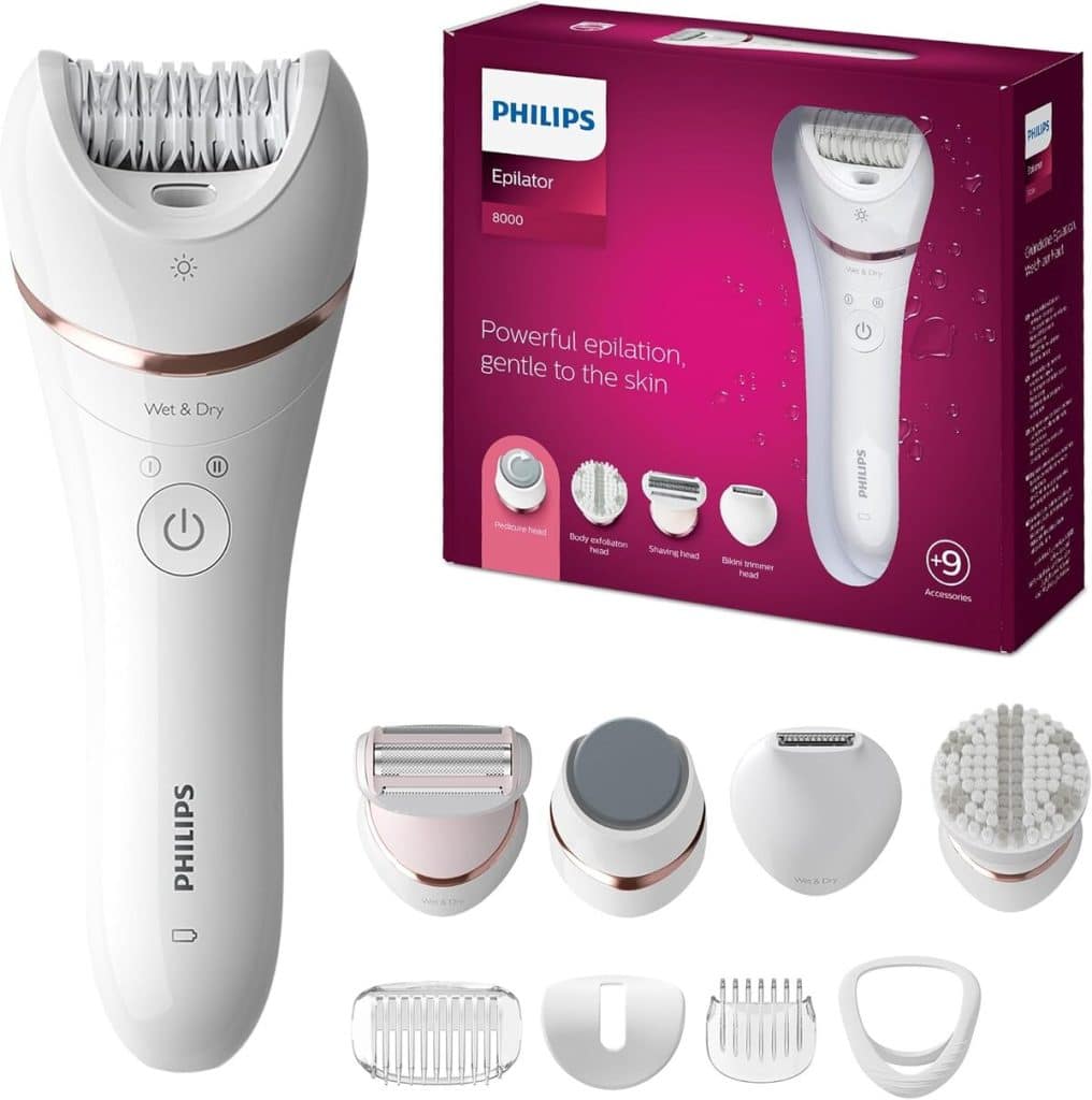 Test du Philips Epilator Series 8000 : rasoir 5 en 1 et accessoires polyvalents