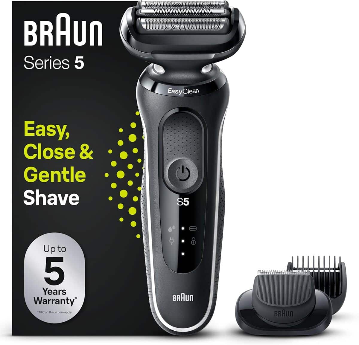 Test du rasoir Braun Series 5 51-W1500s : performances et adaptabilité sur barbe dure