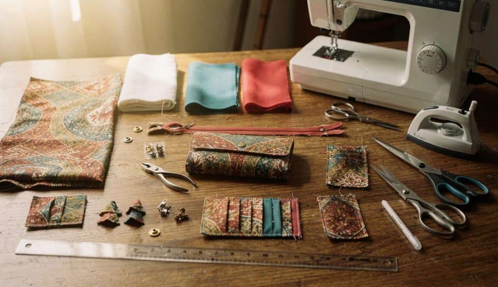 Fabriquer un porte-monnaie exotique : astuces couture faciles