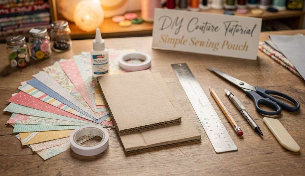 DIY Couture : pochette Simple à Coudre