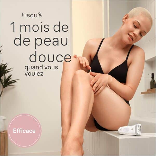 Braun Epilateur Electrique Pour Femmes Silk-épil 7 7-241, Tête Large Pour Epilation Facile, Etanche, Peau Douce Longue Durée, Tête De Rasoir Pour Femmes Et Sabot Tondeuse, Tondeuse Pour Le Maillot