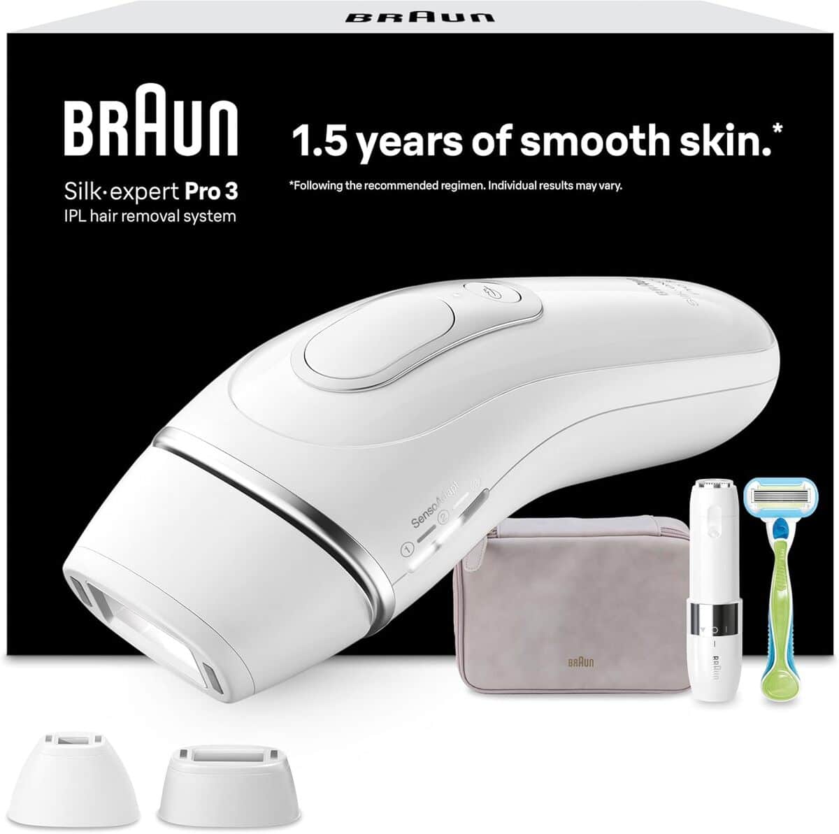 Test de l'épilateur à lumière pulsée Braun Pro 3 PL3136