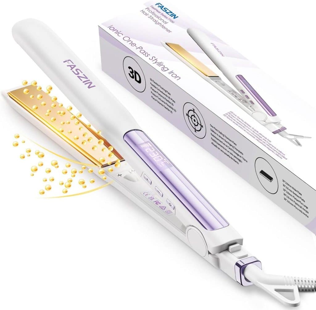 Test du lisseur Faszin 2 en 1 : cheveux lissés en 20s