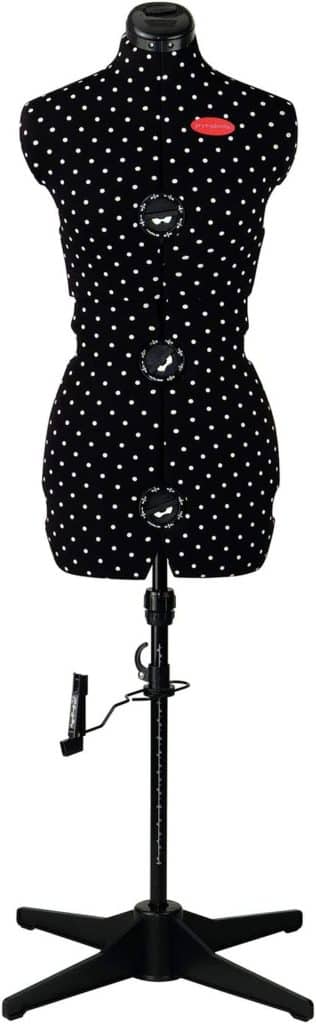 Test du mannequin Prym Prymadonna Polka Dots, taille M (42-48)