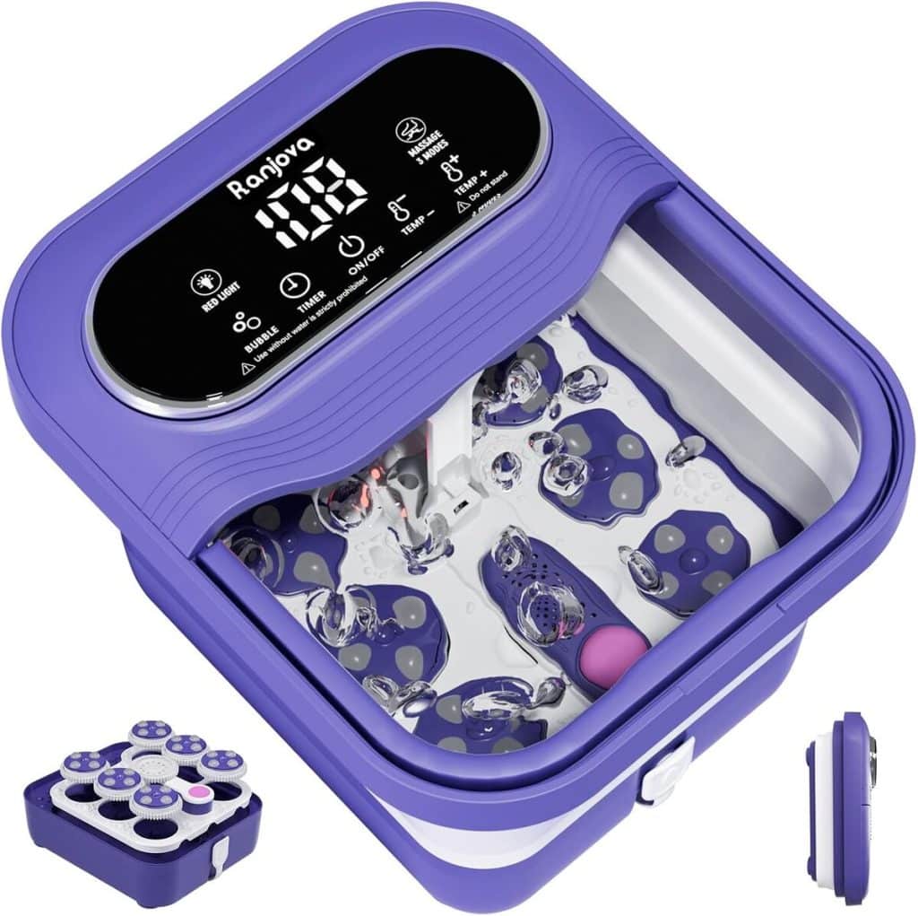 Test du spa pieds Ranjova : massage chauffant et rotatif