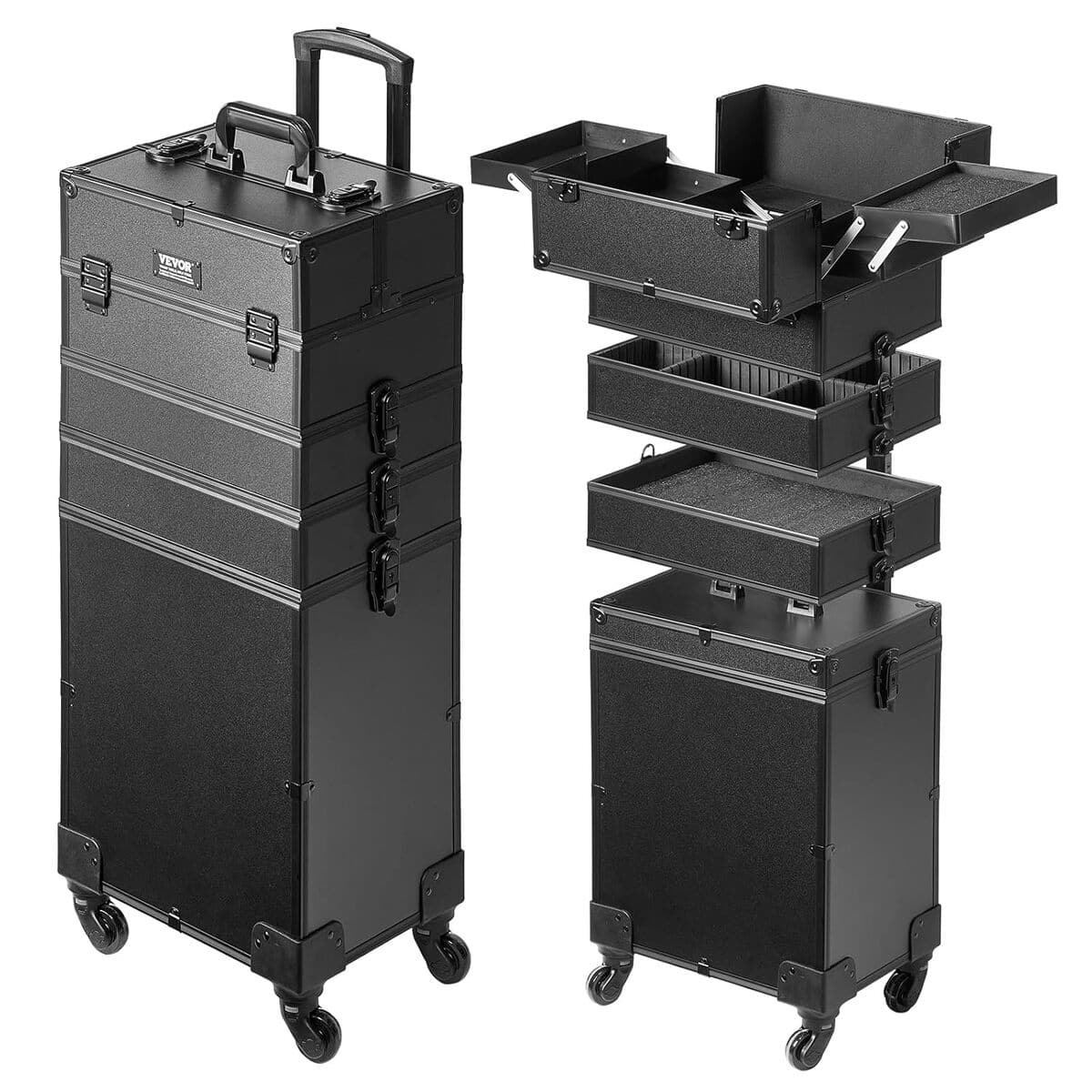 Test : mallette VEVOR 5en1, valise maquillage à roulettes