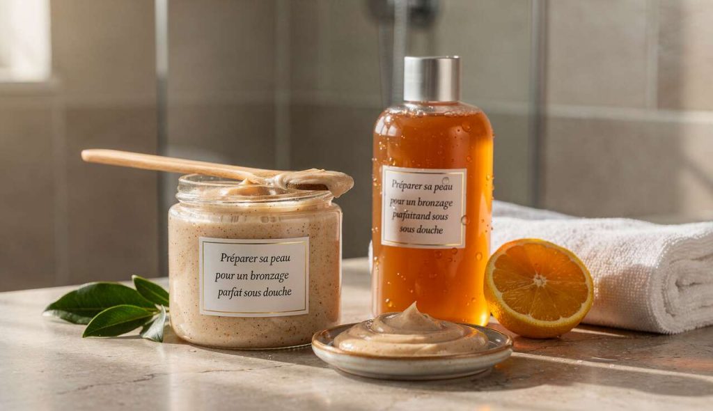 Préparer sa peau pour un bronzage parfait sous la douche