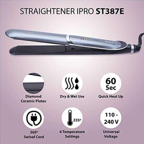 Découvrez notre test complet du lisseur BaByliss ST387E I-Pro 235 Intense Protect : performance, caractéristiques et conseils d'utilisation pour des cheveux lissés avec soin