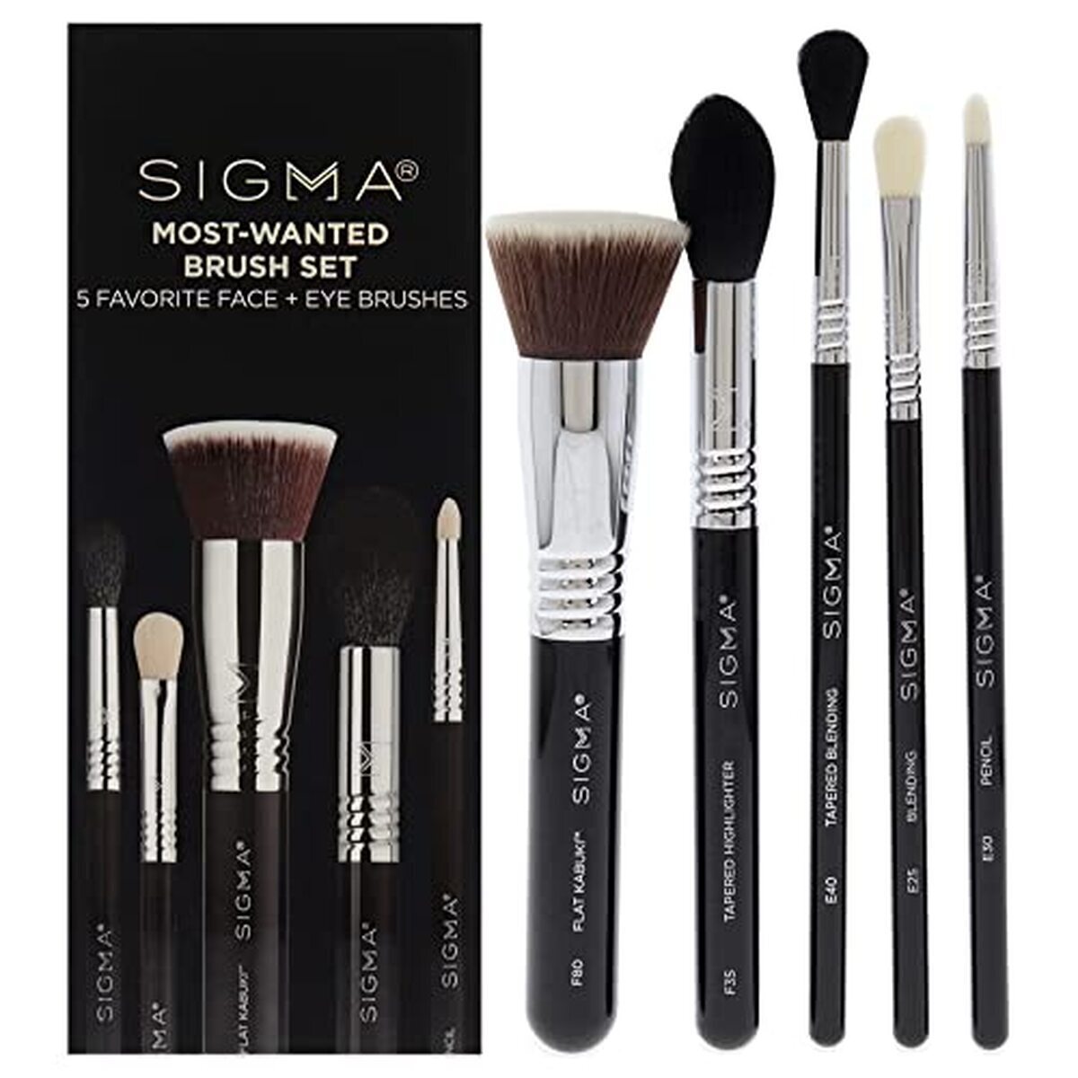 Test : ensemble de Pinceaux Sigma Beauty Most Wanted, 5 pièces